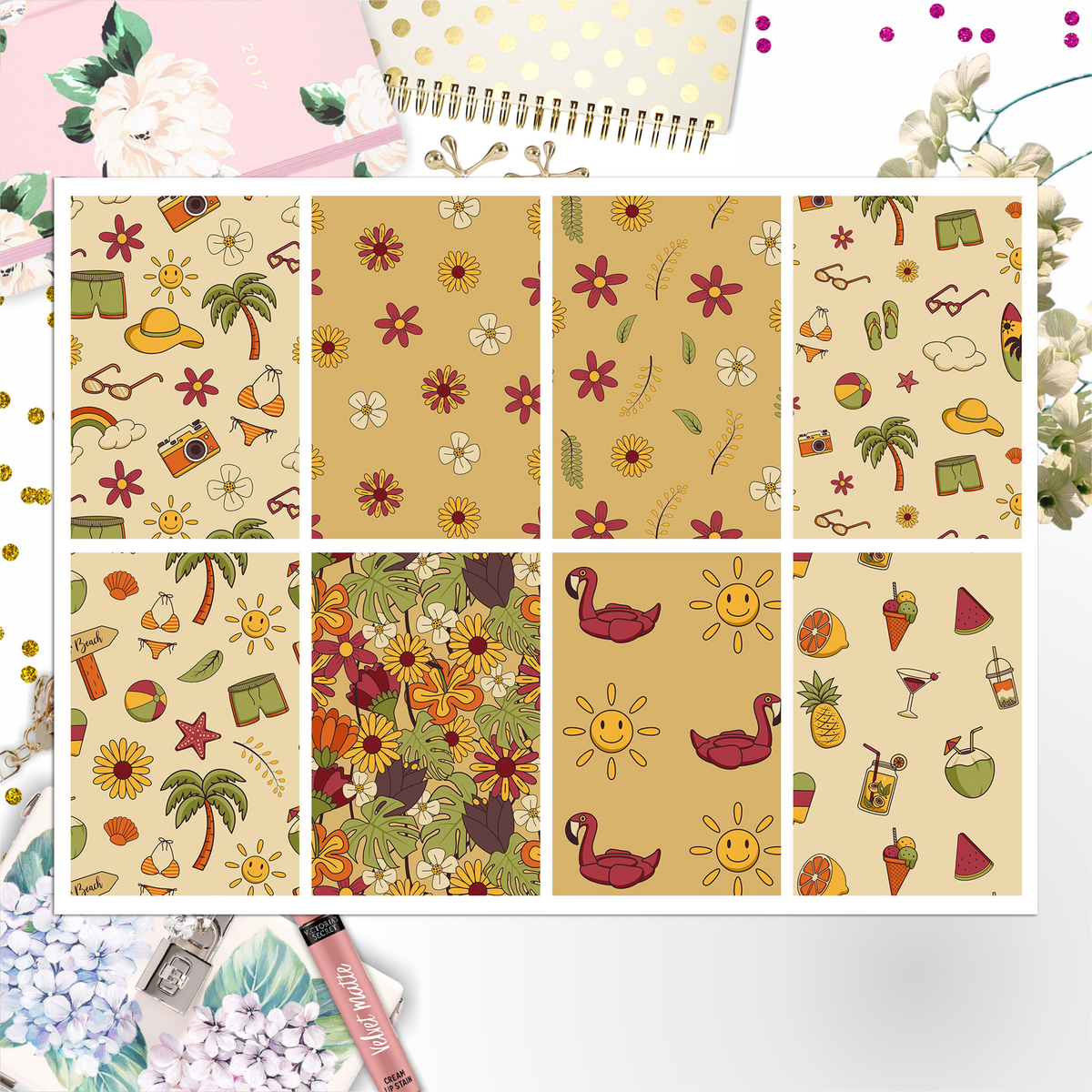 Summer Full Box Big Happy Planner, Erin Condren, Classic Happy Planner