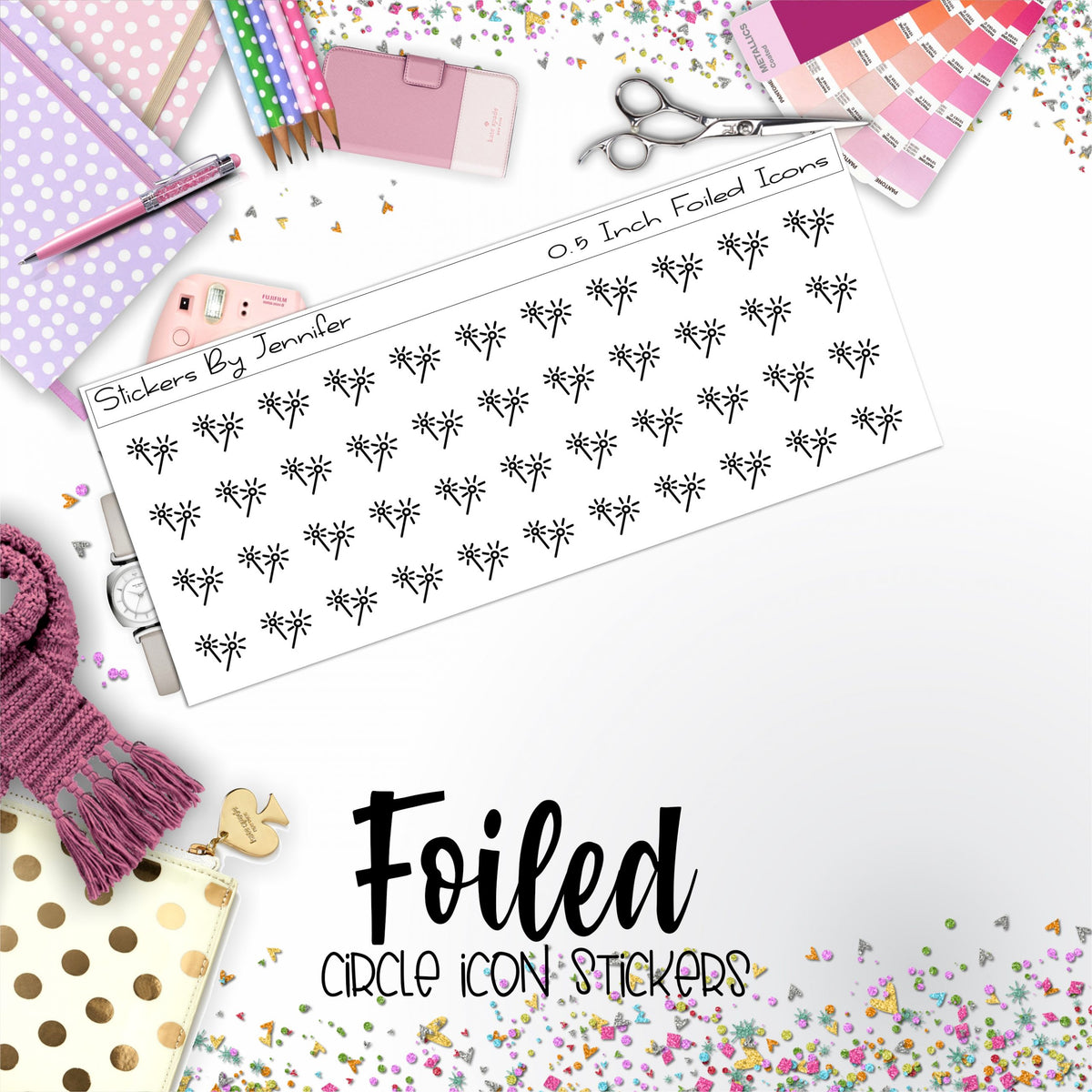 Fireworks P-139 Functional Icons Sticker Sheet