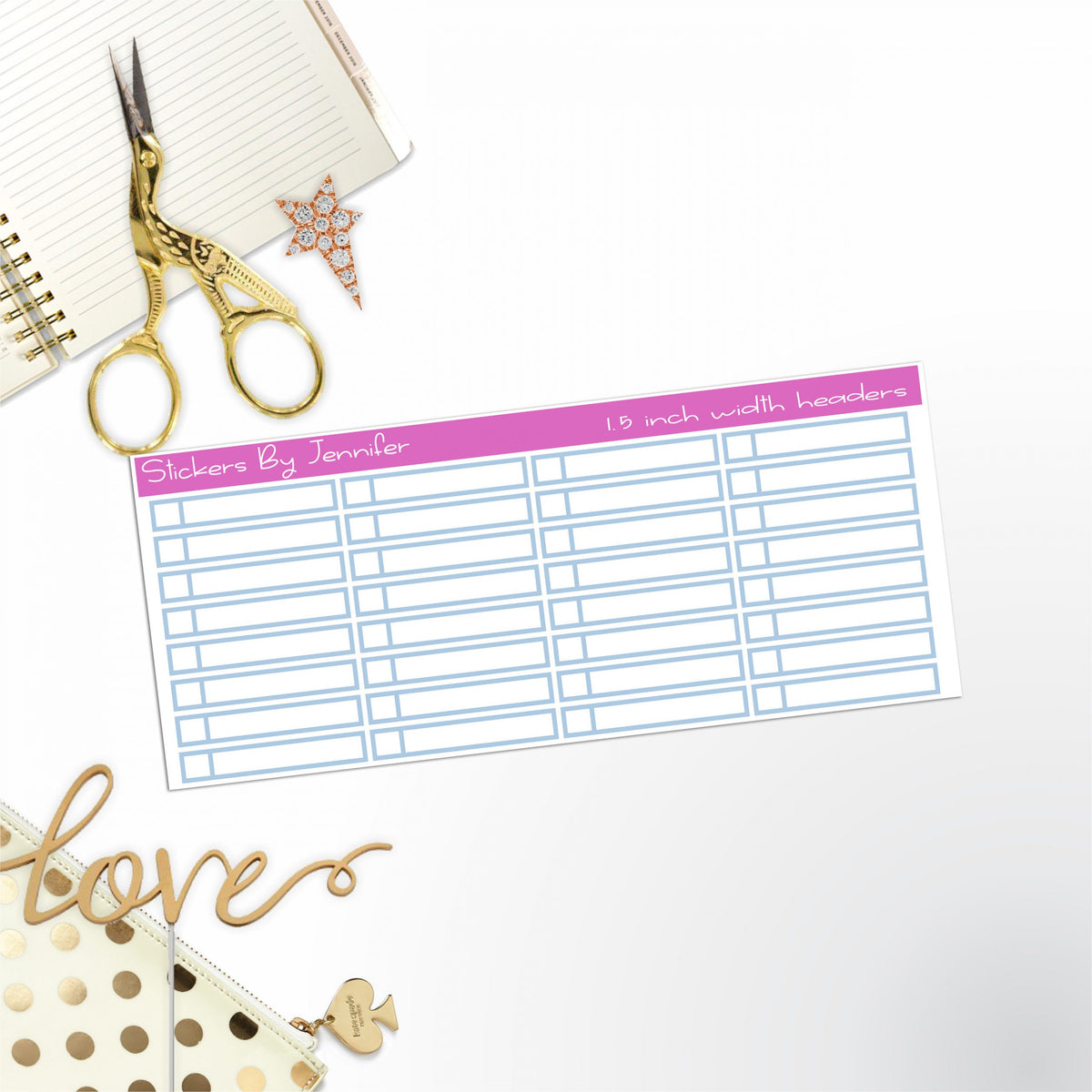 Task Headers,P-14 Planner Stickers