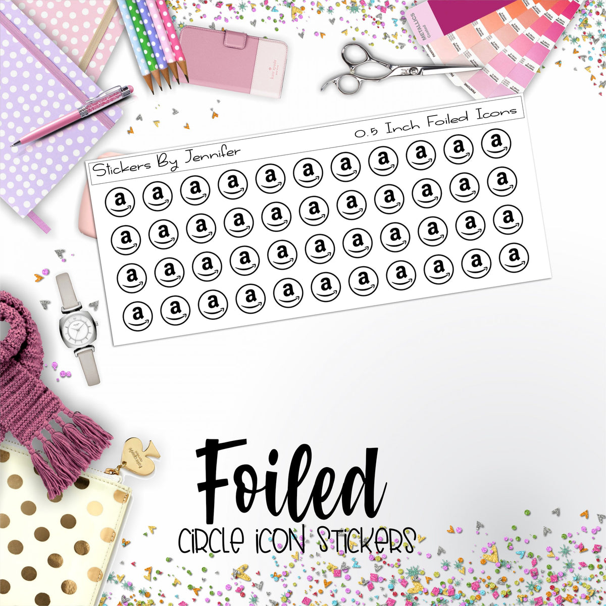 Amazon P-155 Functional Icons Sticker Sheet