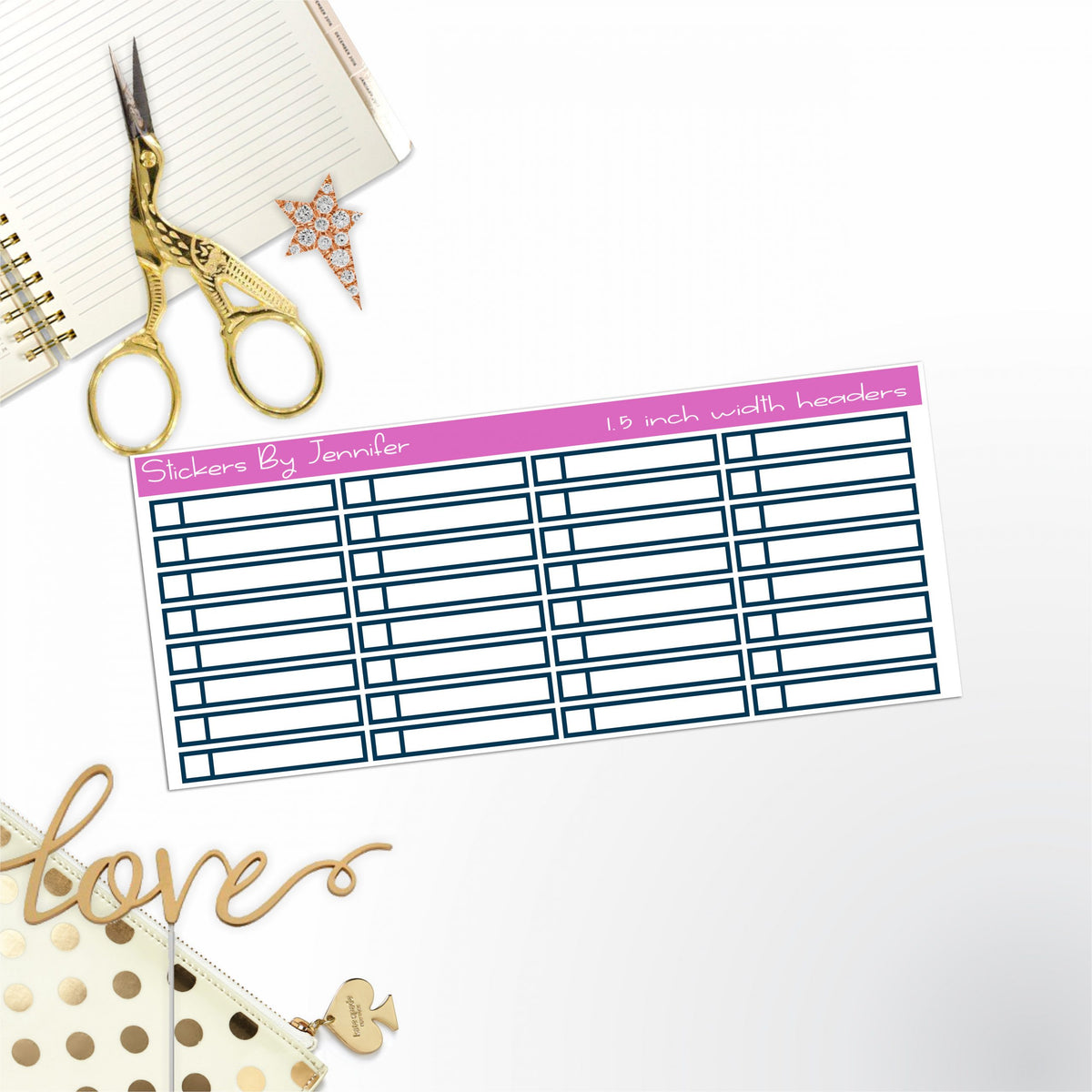 Task Headers P-18 Planner Stickers