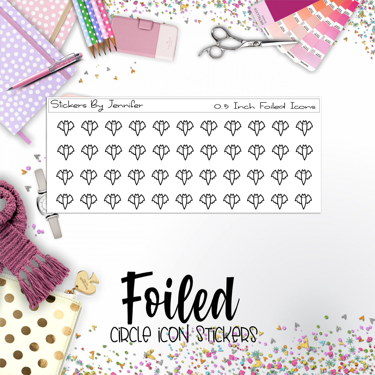 Bat P-184 Functional Icons Sticker Sheet