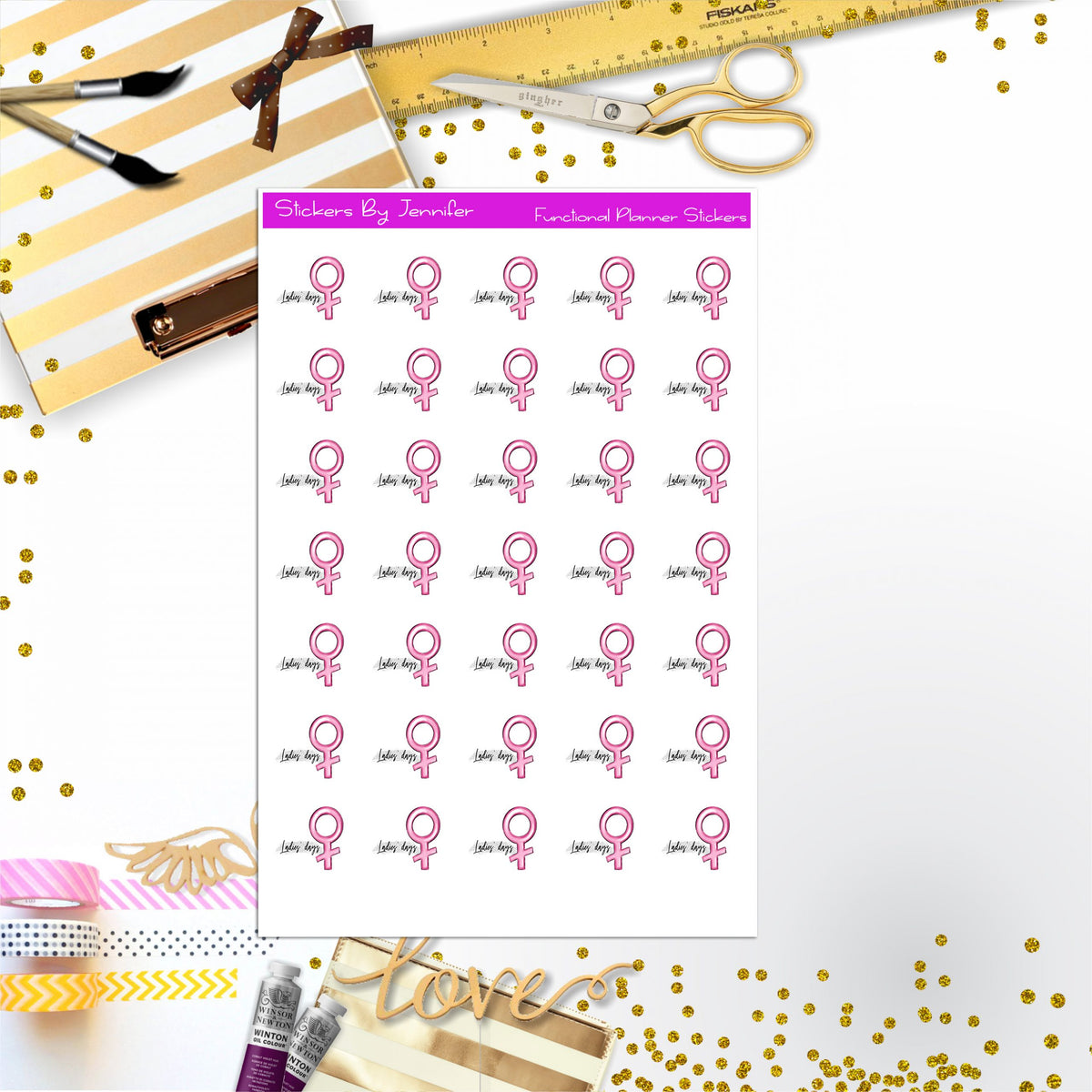 Period Tracker Stickers, Planner Stickers, Journal Stickers, Functional Planner Stickers, Stationary Stickers