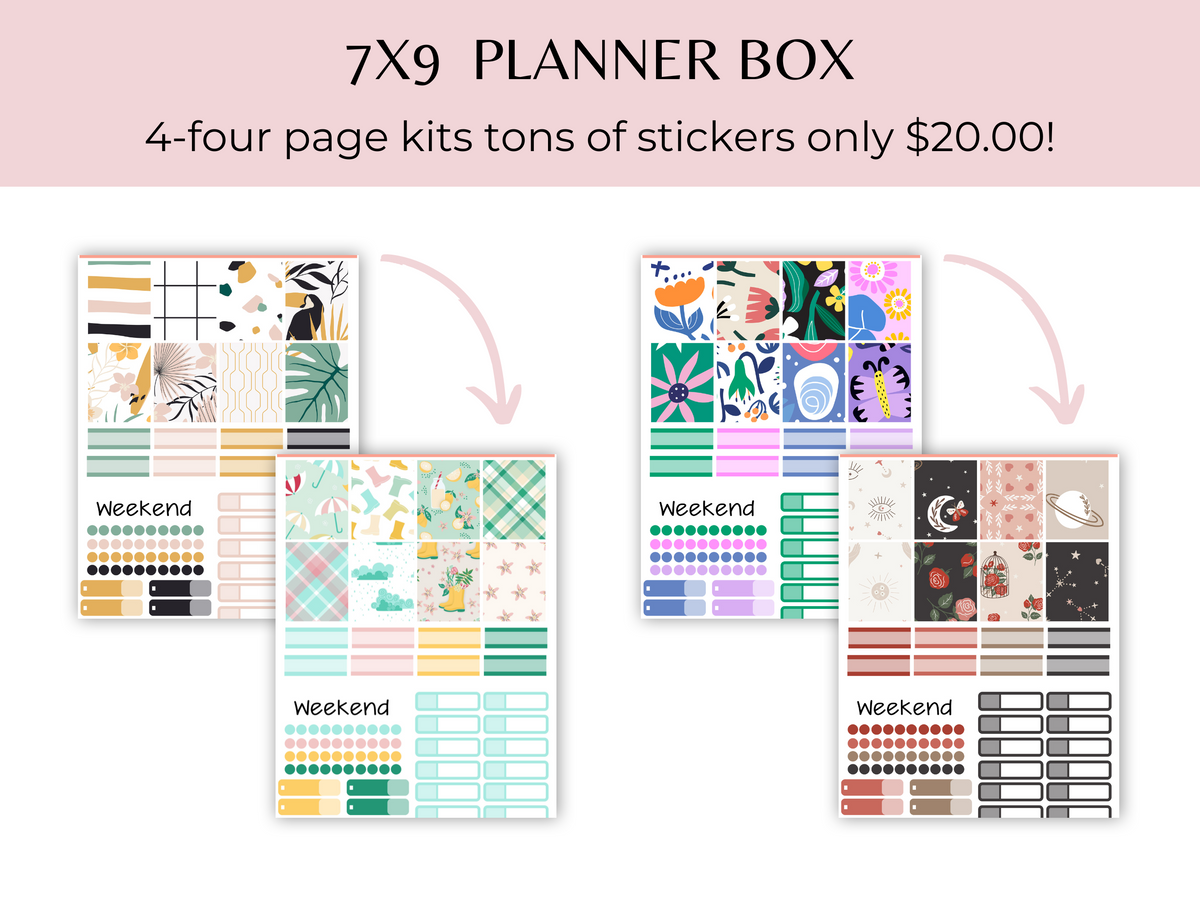 7x9 Planner Box Spring-Theme