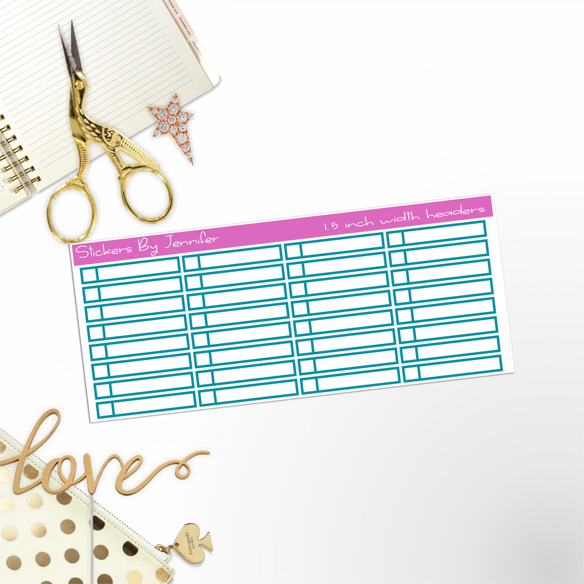 Task Headers P-20 Planner Stickers
