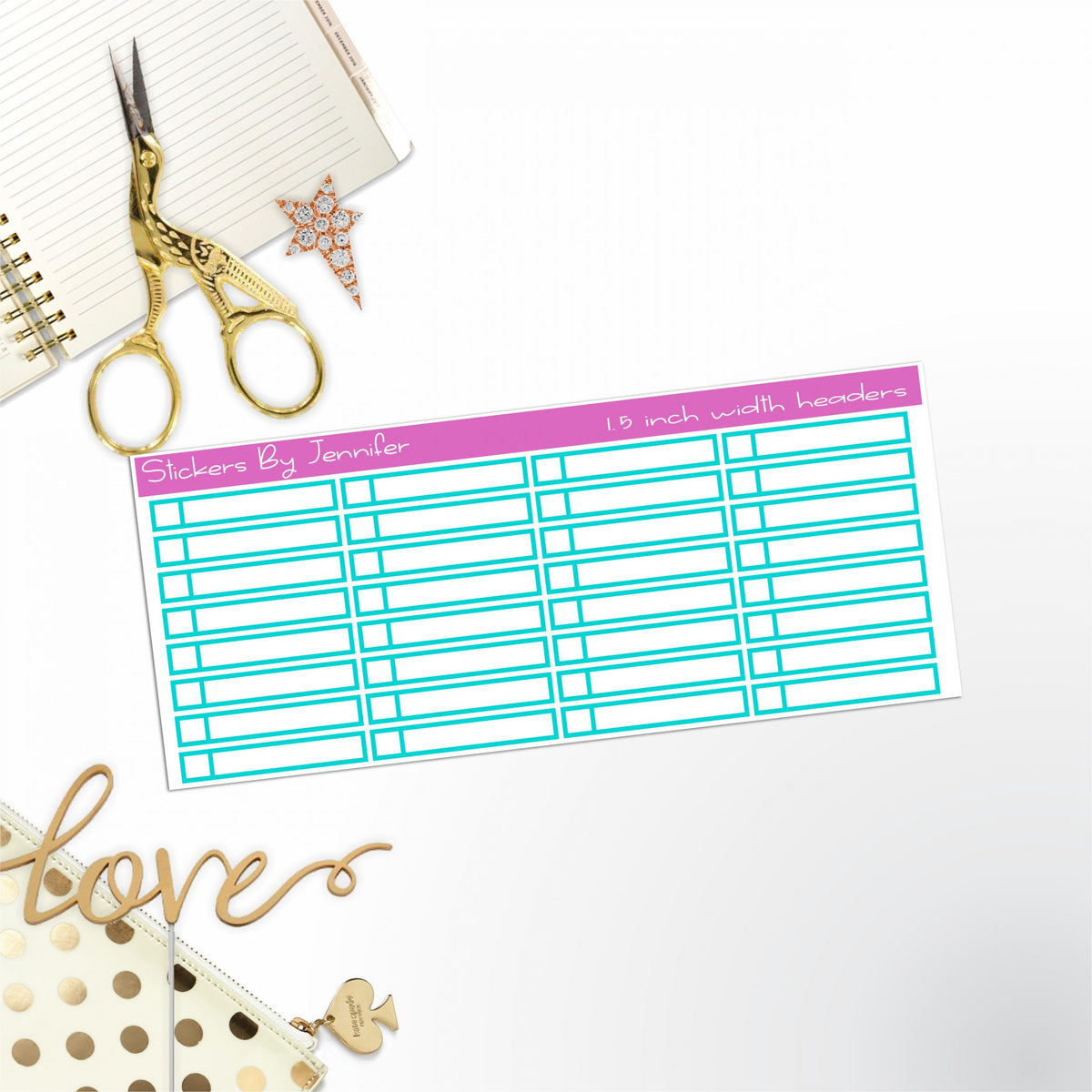 Task Headers P-22 Planner Stickers