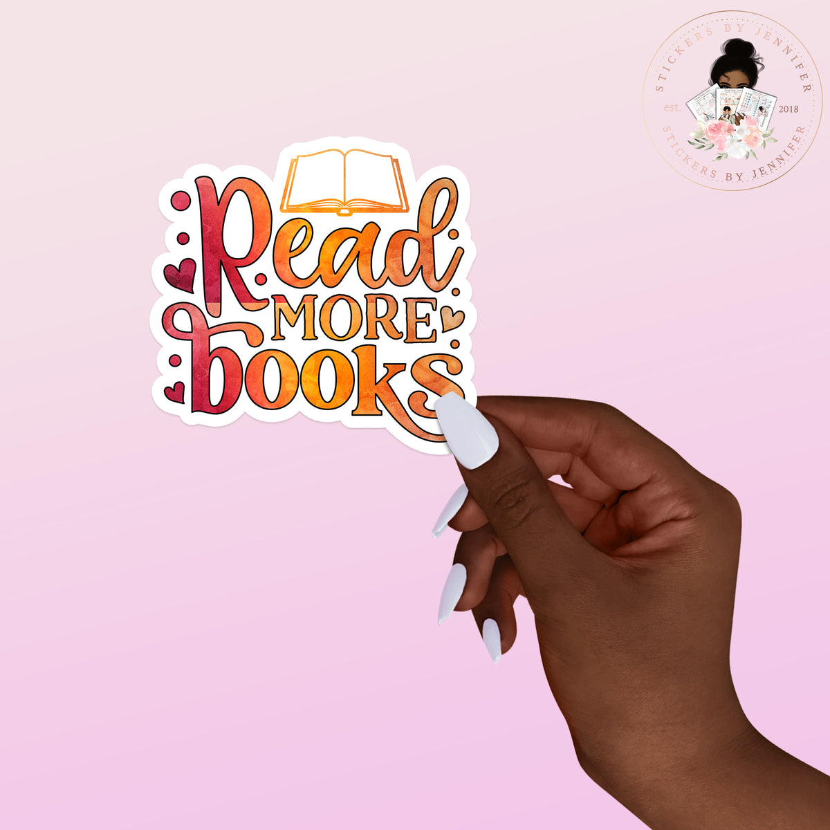 Read More Books Vinyl Sticker