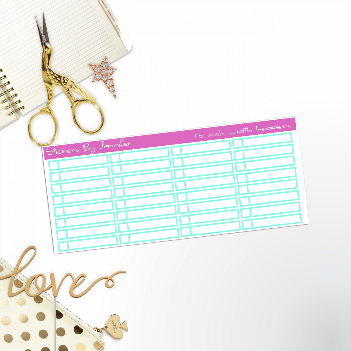 Task Headers P-24 Planner Stickers