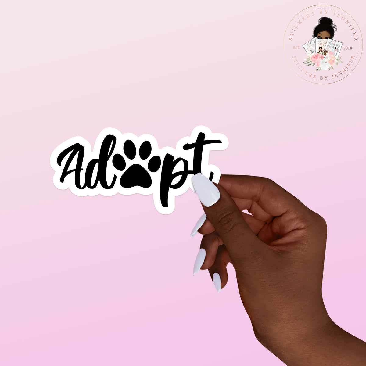 Adopt Vinyl Sticker