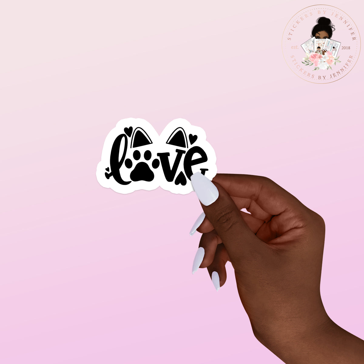 Love Pets Vinyl Sticker