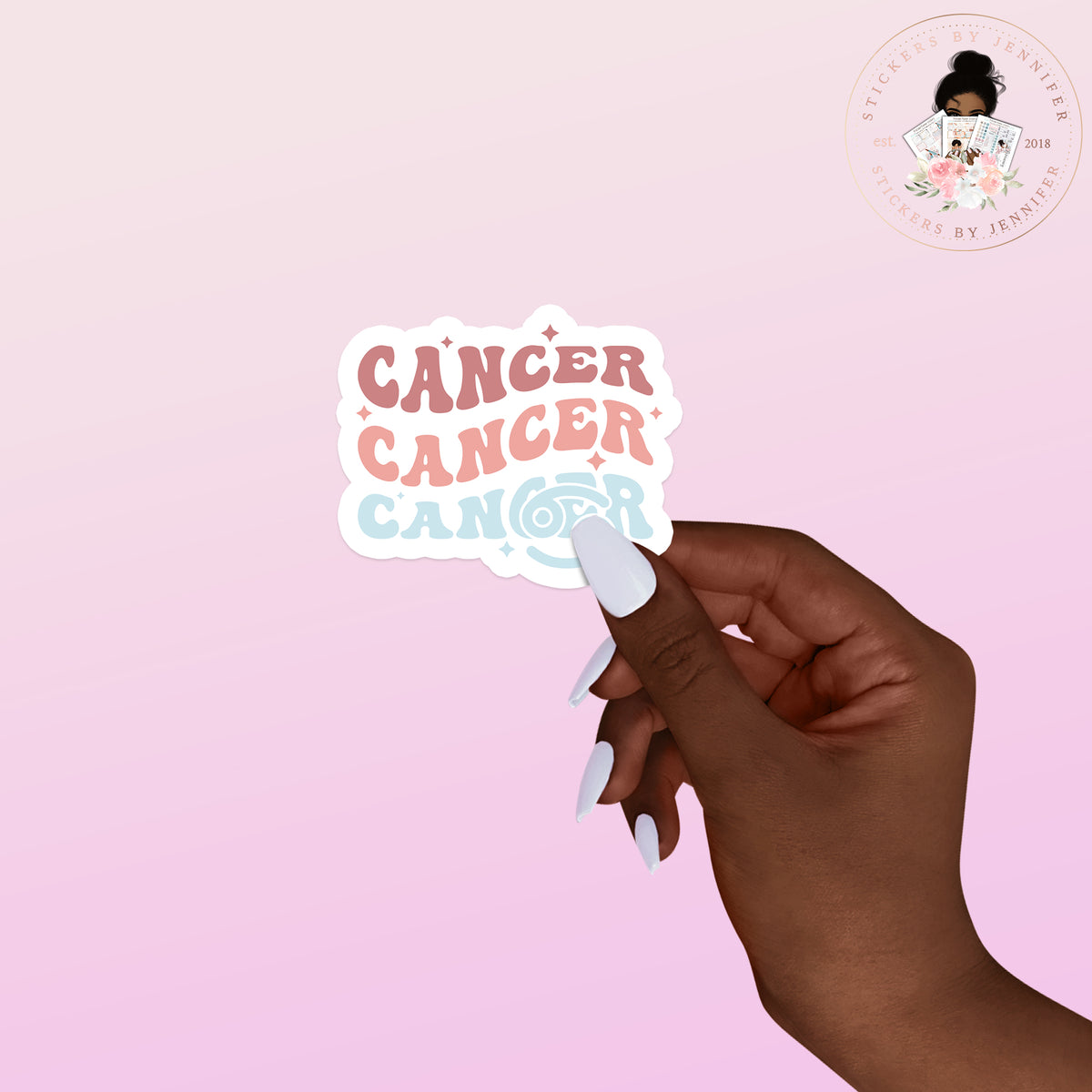 Cancer Zodiac Vinyl Sticker