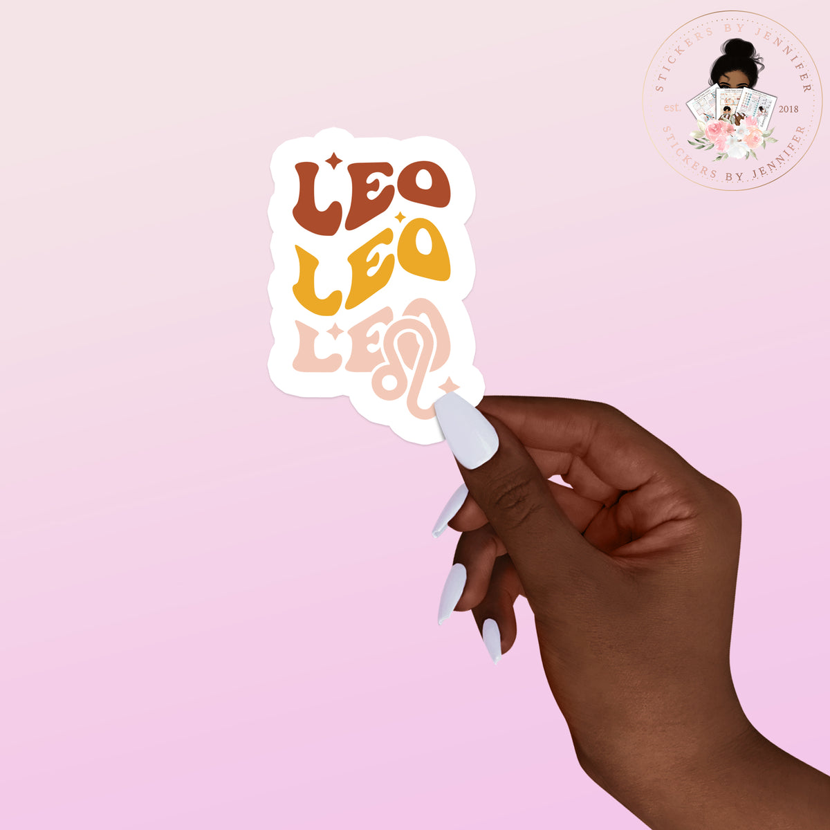 Leo Zodiac Vinyl Sticker