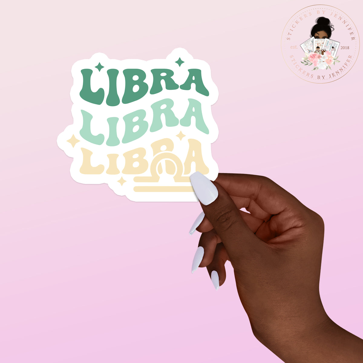 Libra Zodiac Vinyl Sticker