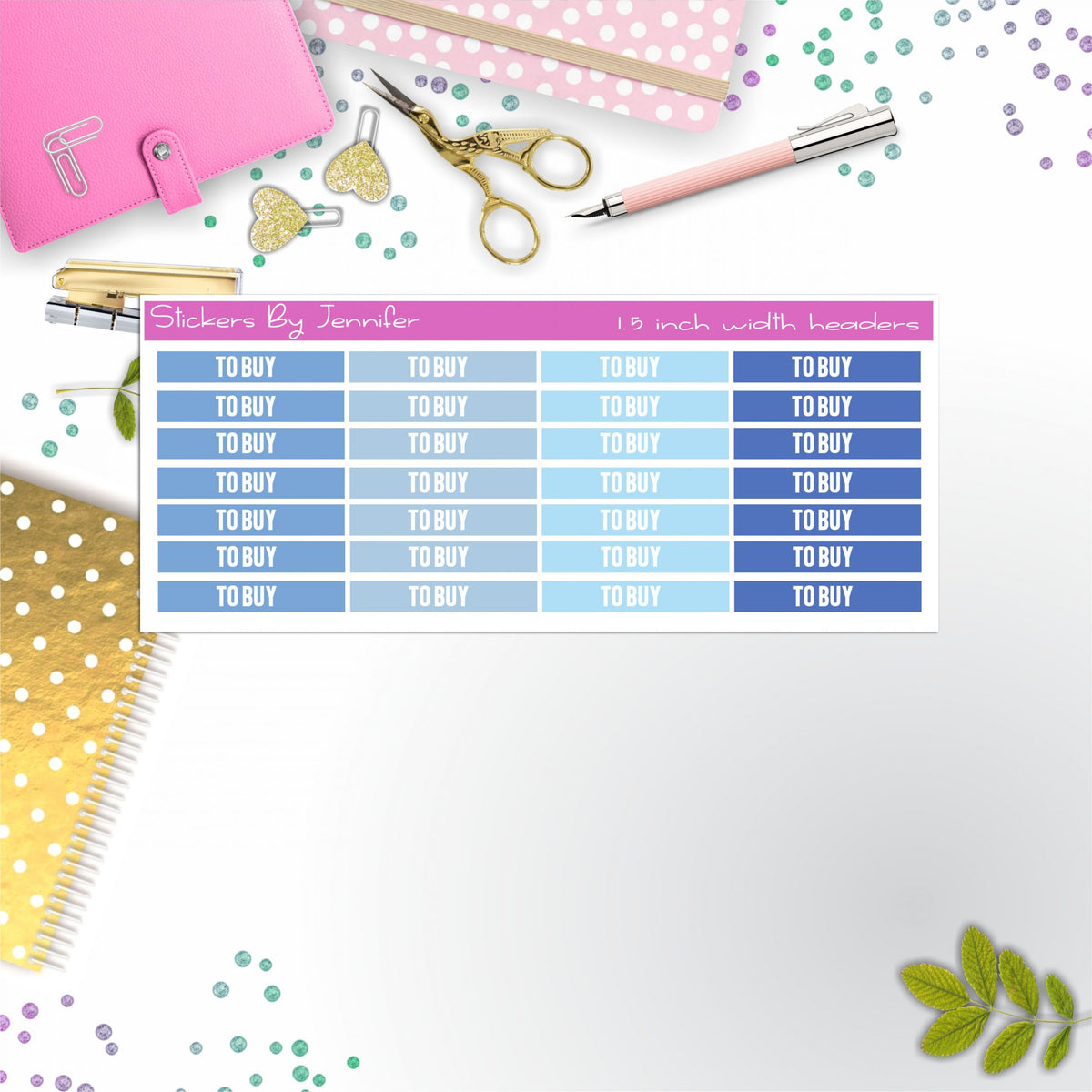 To Buy 029 Planner Headers, Planner Stickers, Journal Stickers, Functional Planner Stickers, Stationary Stickers