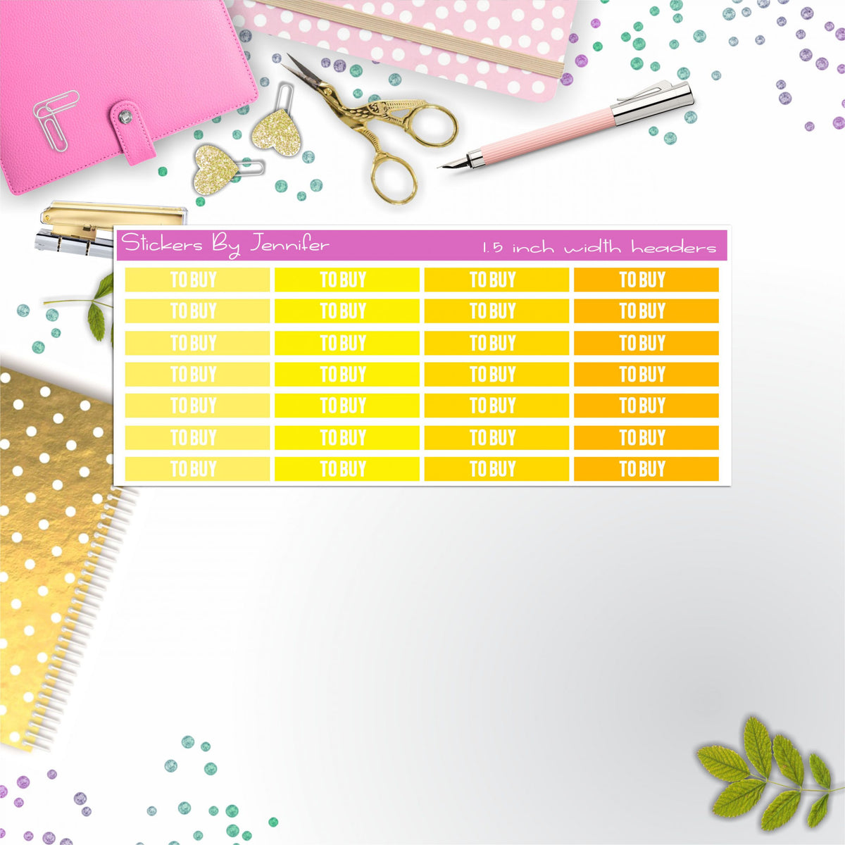 To Buy 036 Planner Headers, Planner Stickers, Journal Stickers, Functional Planner Stickers, Stationary Stickers