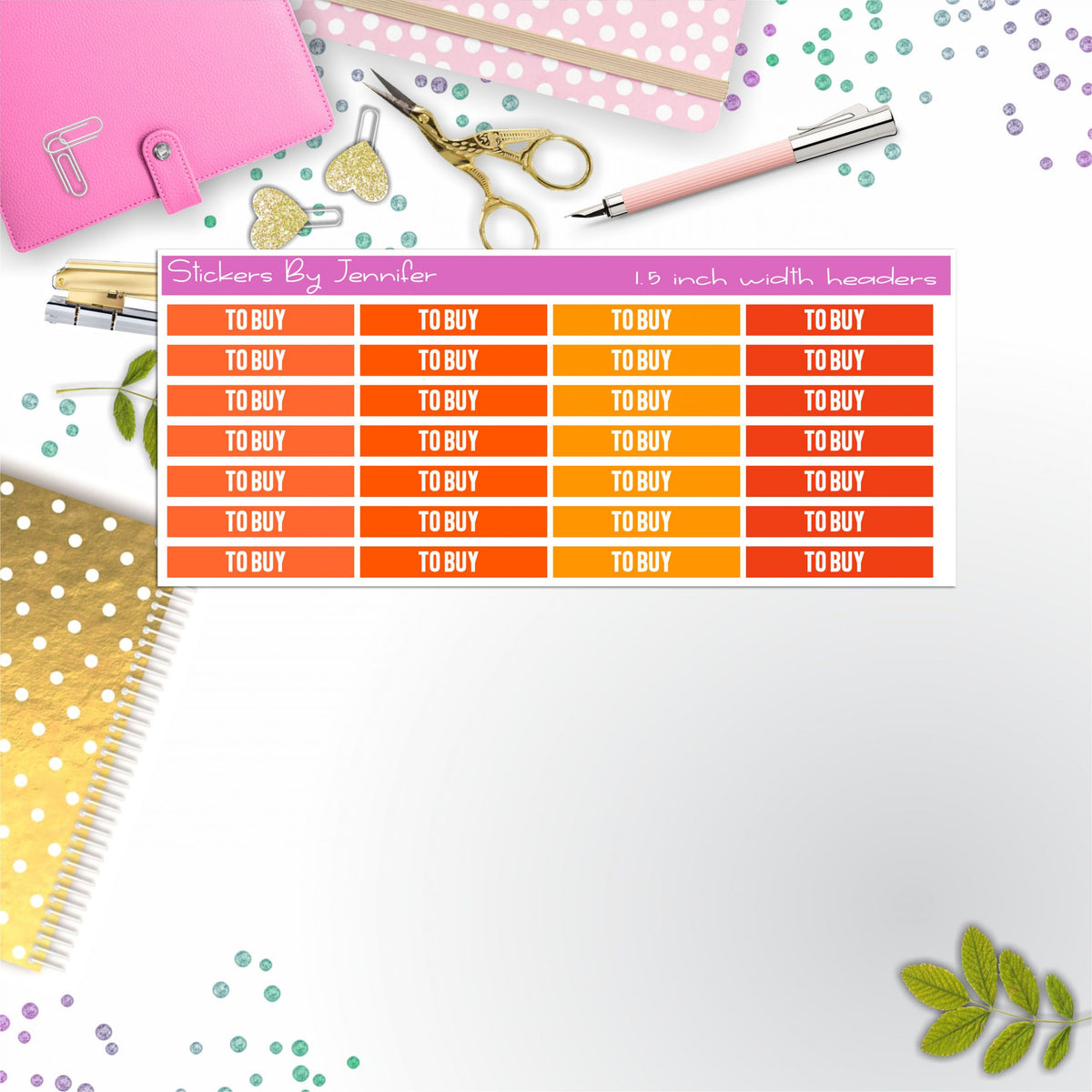 To Buy 037 Planner Headers, Planner Stickers, Journal Stickers, Functional Planner Stickers, Stationary Stickers