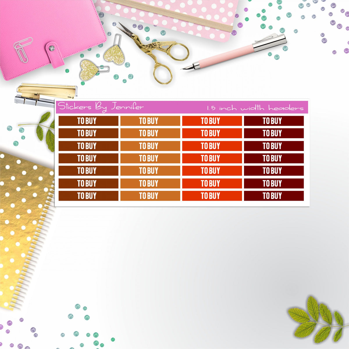 To Buy 038 Planner Headers, Planner Stickers, Journal Stickers, Functional Planner Stickers, Stationary Stickers