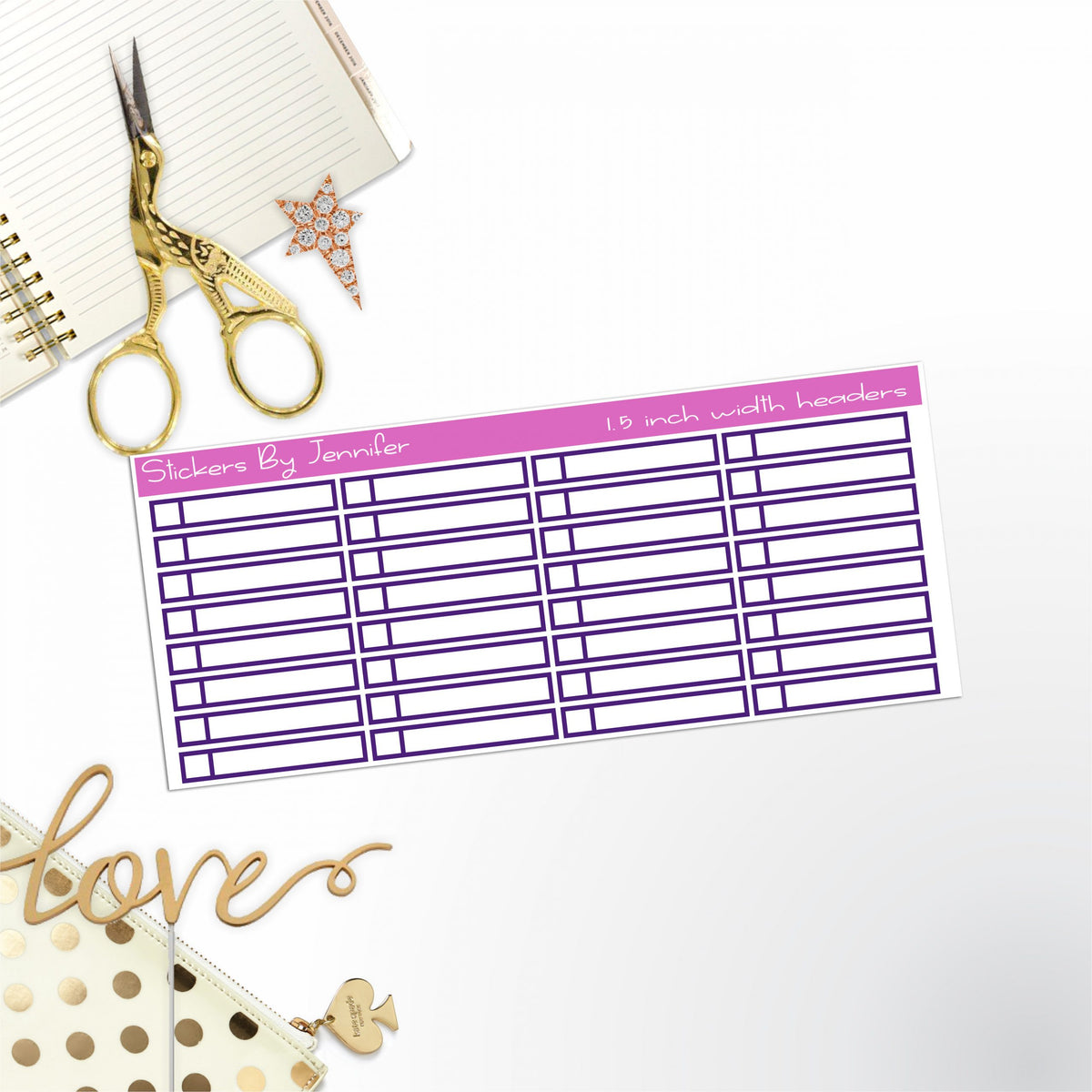 Task Headers,P-4 Planner Stickers
