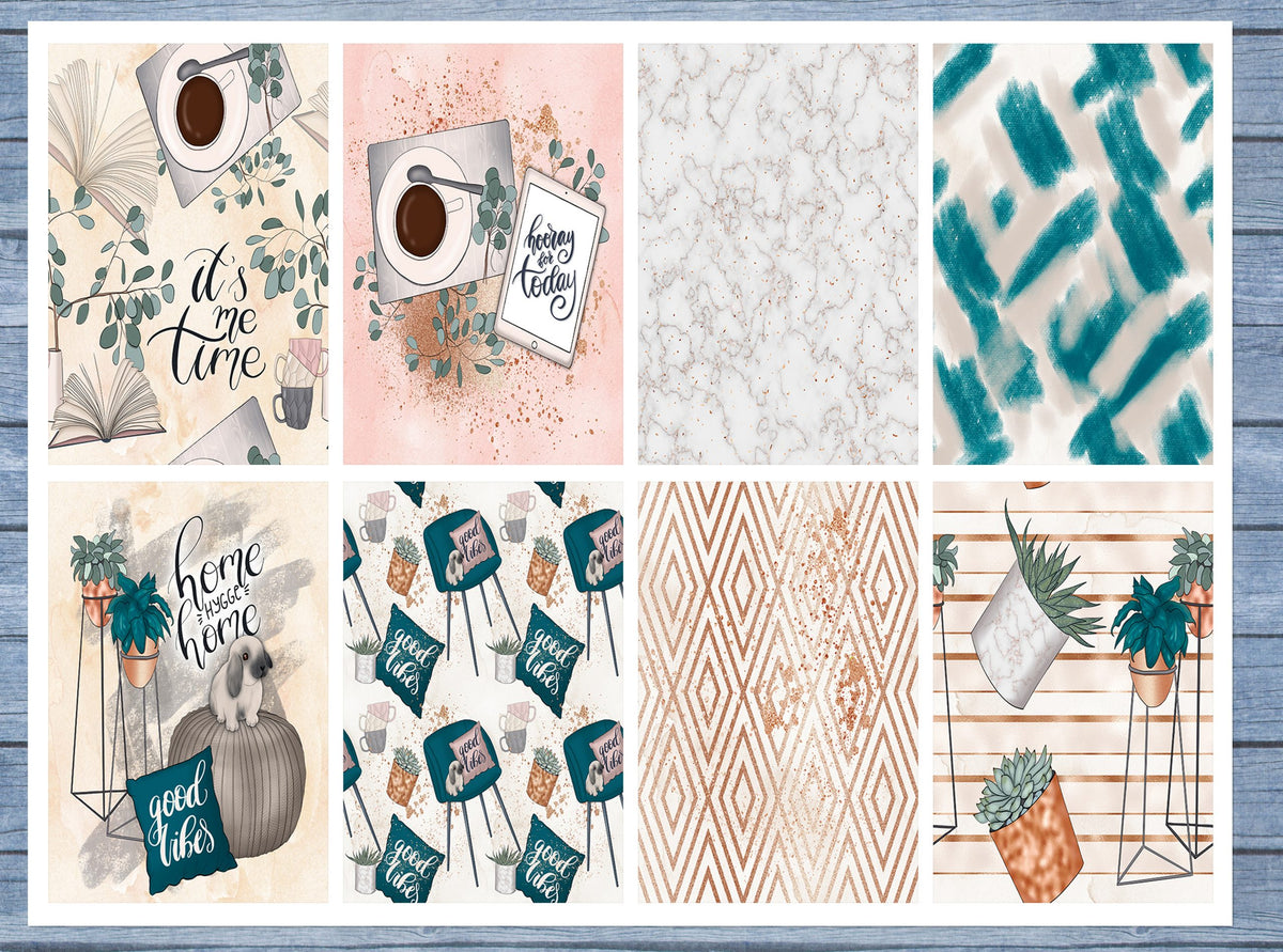 Home Sweet Home Full Box Planner Stickers, Big Happy Planner, Erin Condren, Classic Happy Planner