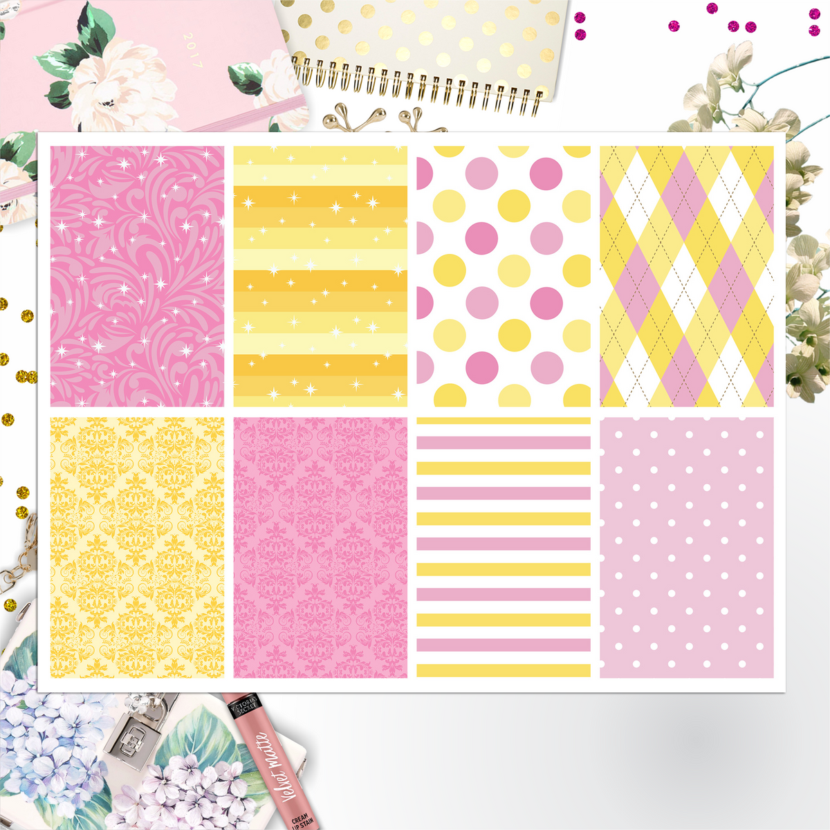 Lemonade Full Box Big Happy Planner, Erin Condren, Classic Happy Planner