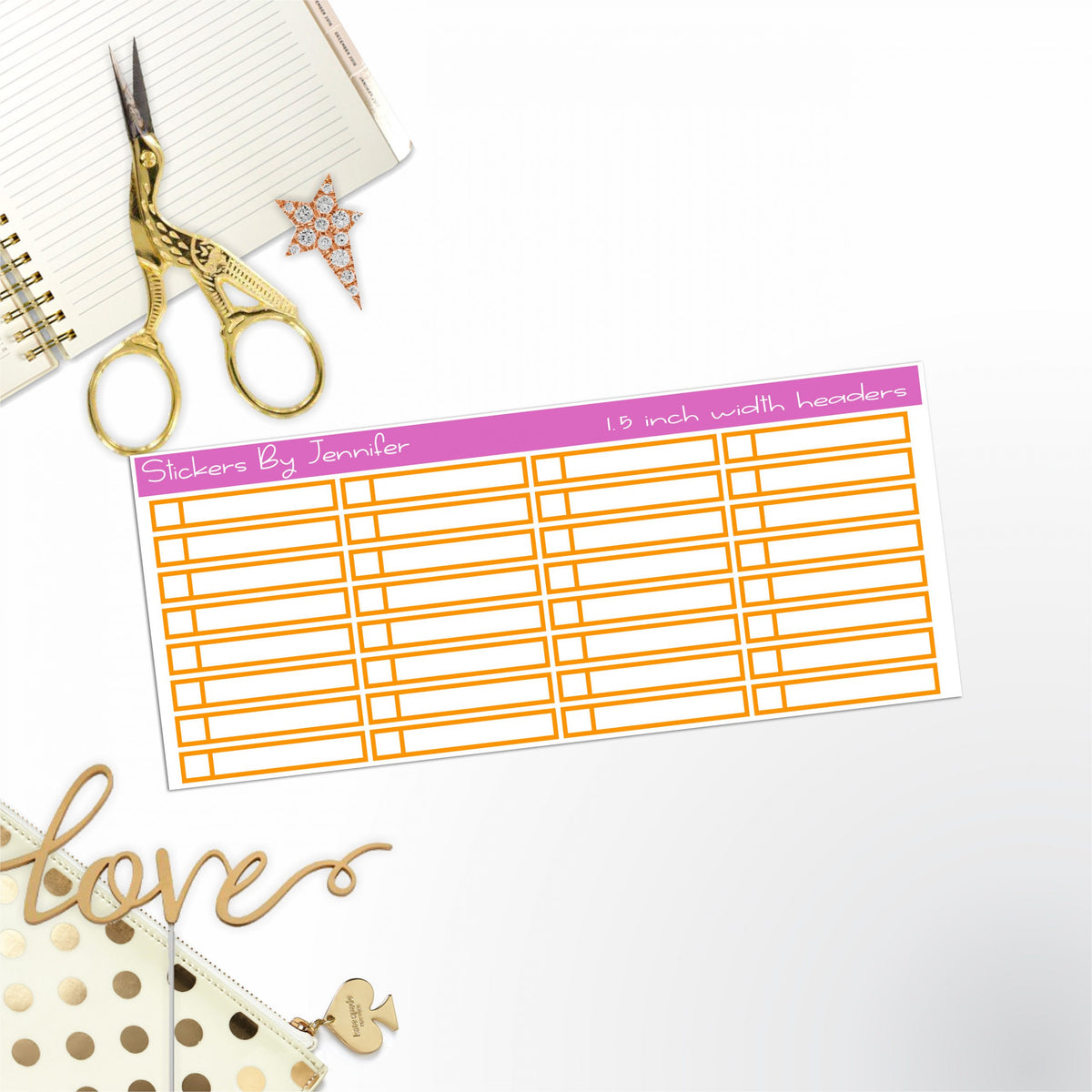 Task Headers P-45 Planner Stickers