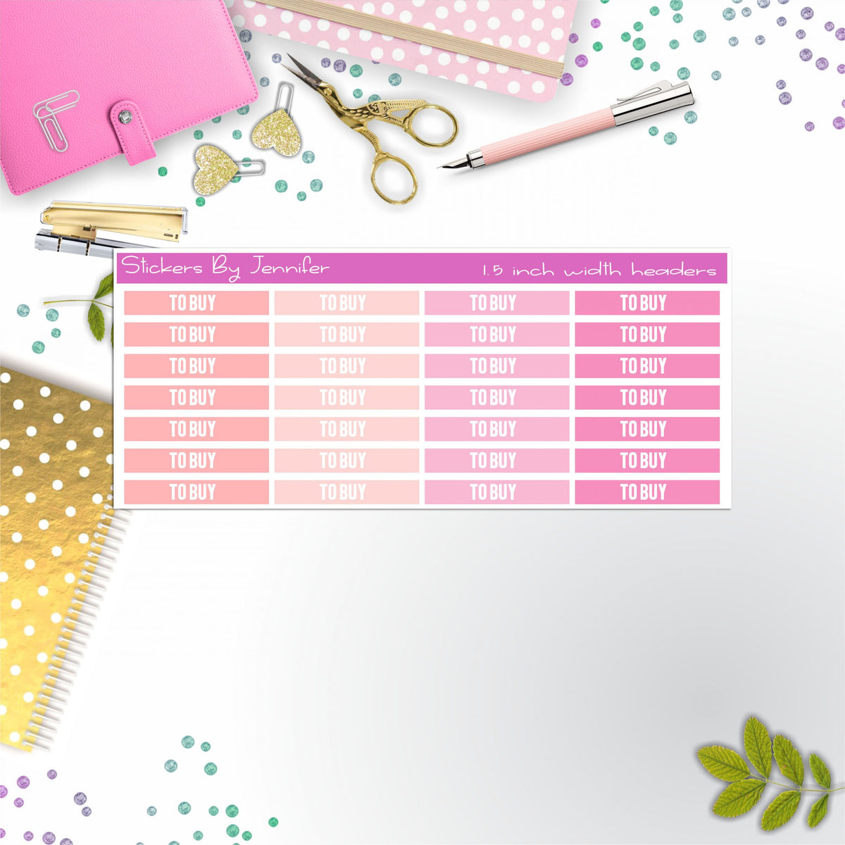 To Buy 045 Planner Headers, Planner Stickers, Journal Stickers, Functional Planner Stickers, Stationary Stickers