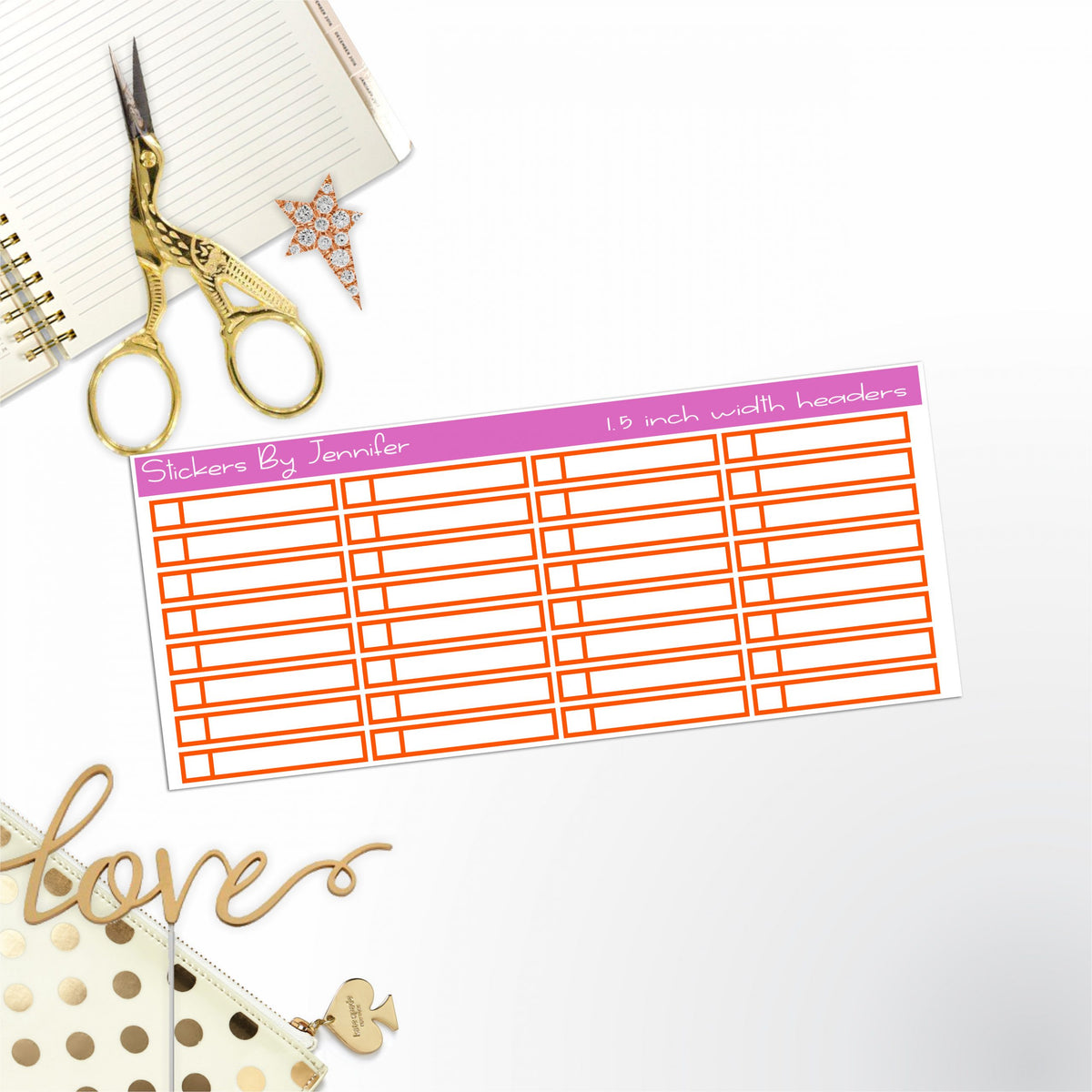 Task Headers P-46 Planner Stickers