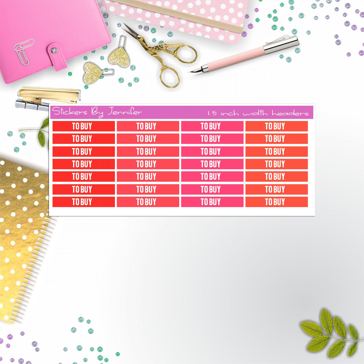 To Buy 046 Planner Headers, Planner Stickers, Journal Stickers, Functional Planner Stickers, Stationary Stickers
