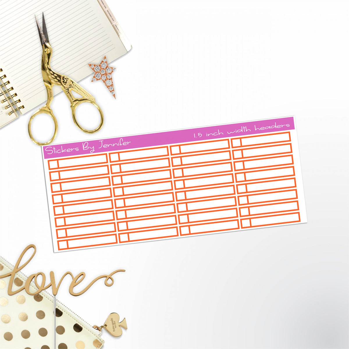 Task Headers P-47 Planner Stickers