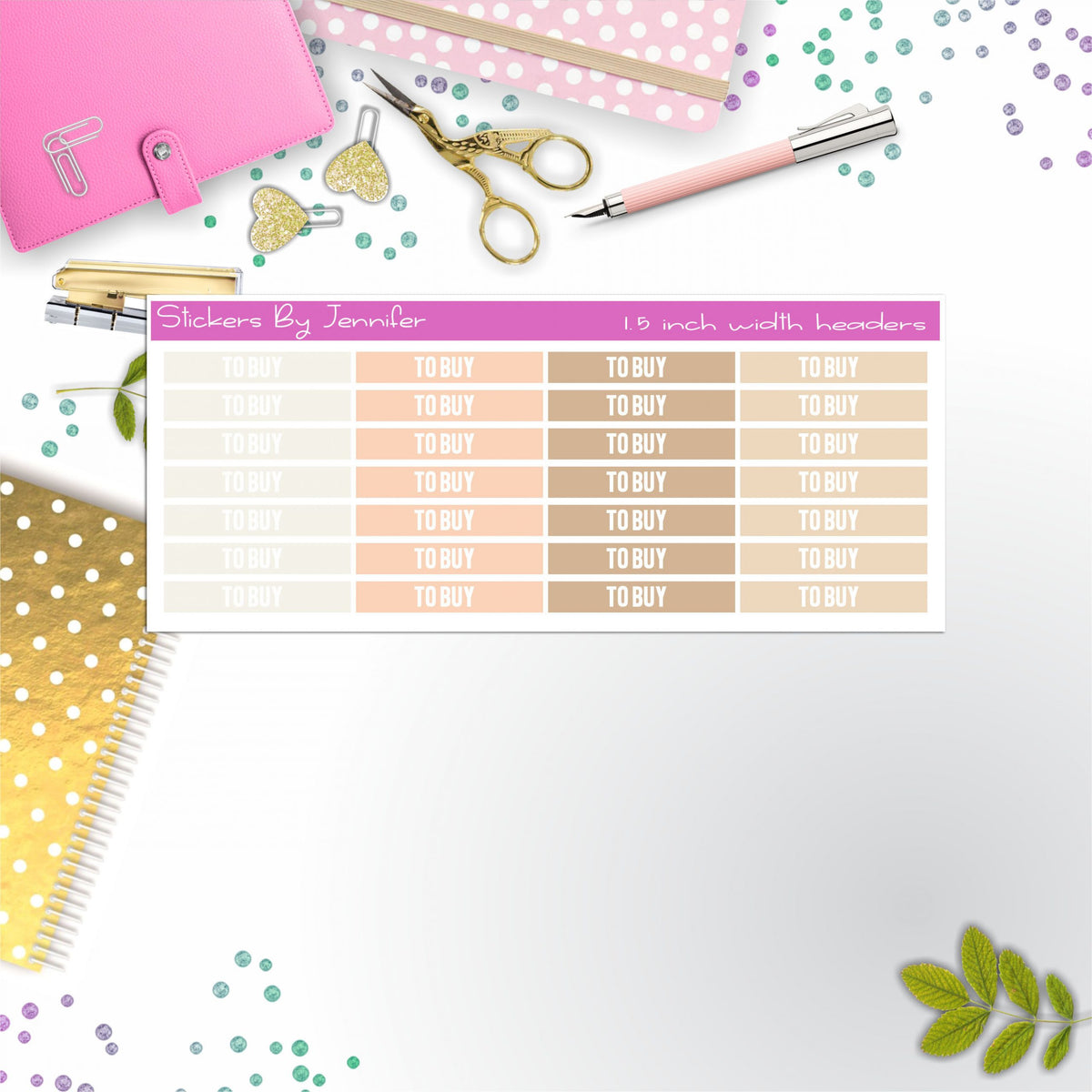 To Buy 048 Planner Headers, Planner Stickers, Journal Stickers, Functional Planner Stickers, Stationary Stickers