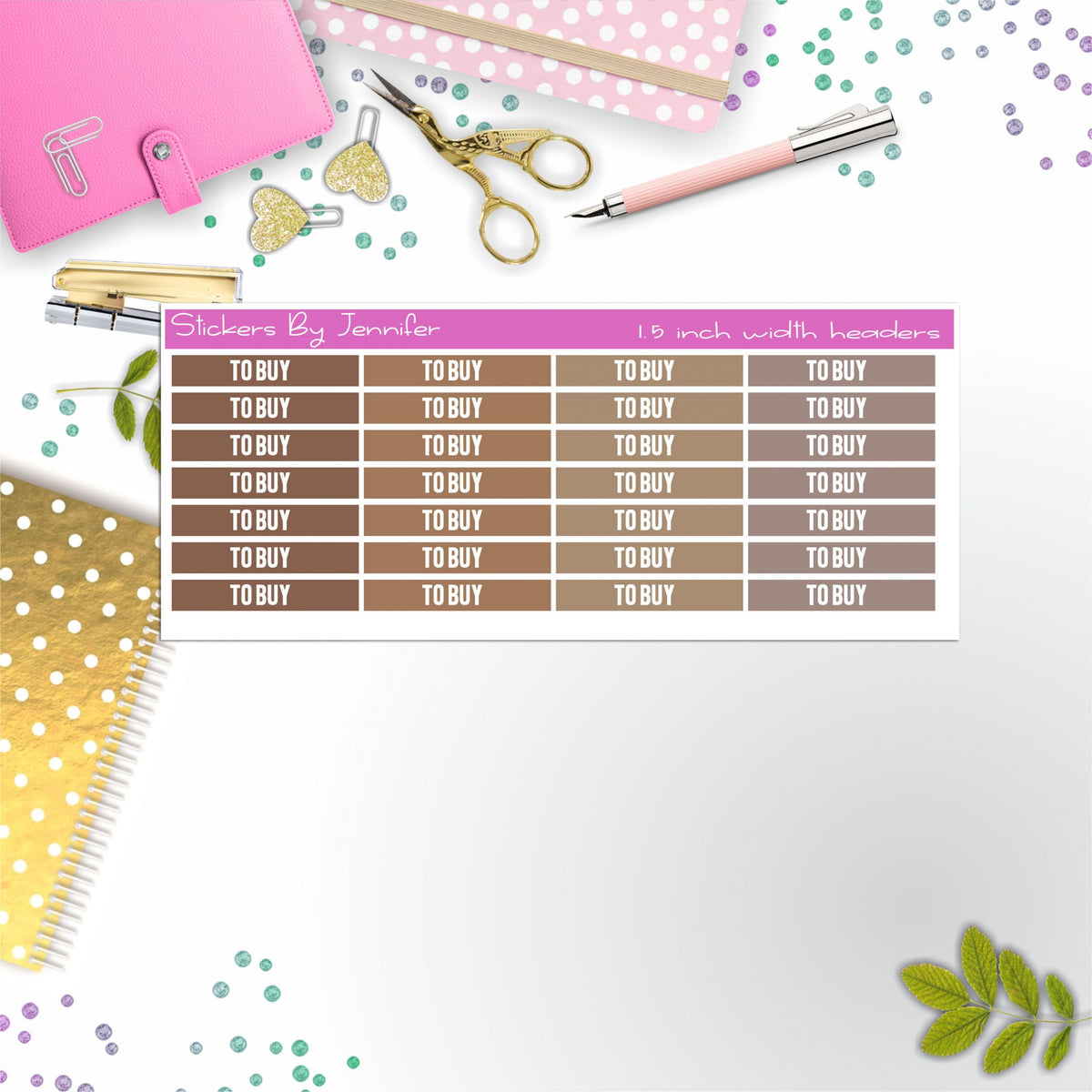 To Buy 049 Planner Headers, Planner Stickers, Journal Stickers, Functional Planner Stickers, Stationary Stickers