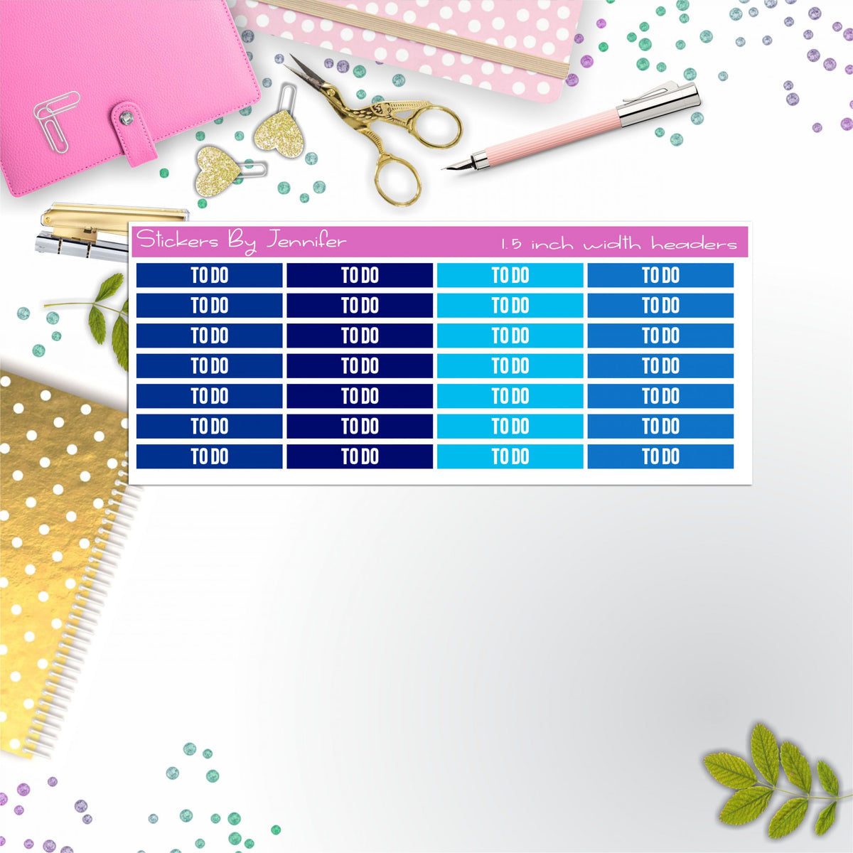 To Do 053 Planner Headers, Planner Stickers, Journal Stickers, Functional Planner Stickers, Stationary Stickers