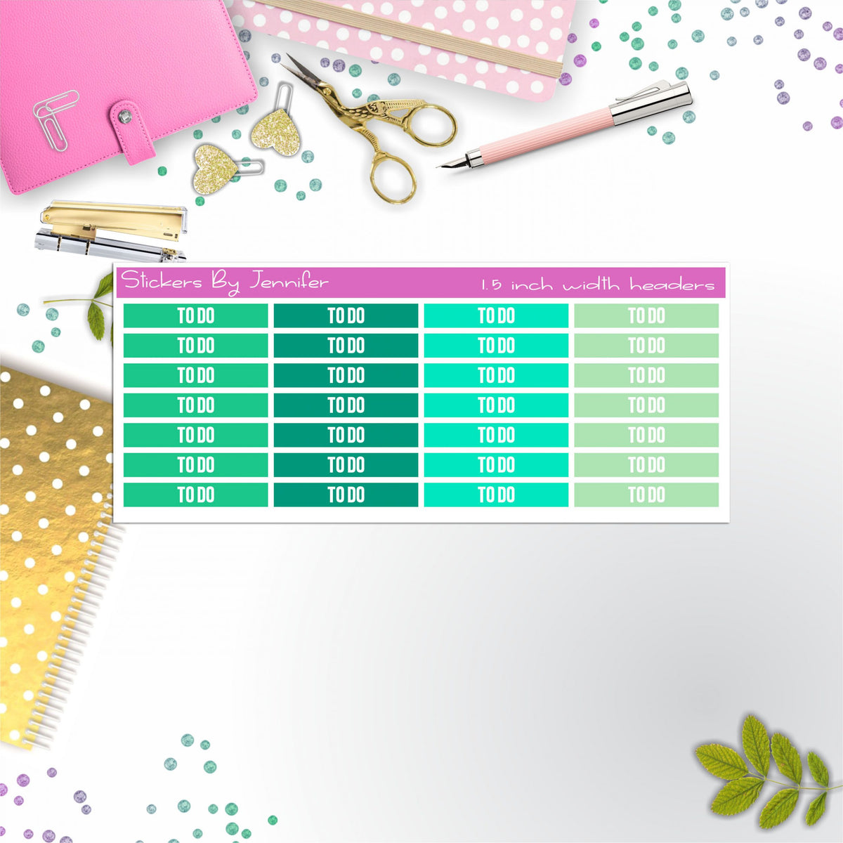 To Do 057 Planner Headers, Planner Stickers, Journal Stickers, Functional Planner Stickers, Stationary Stickers