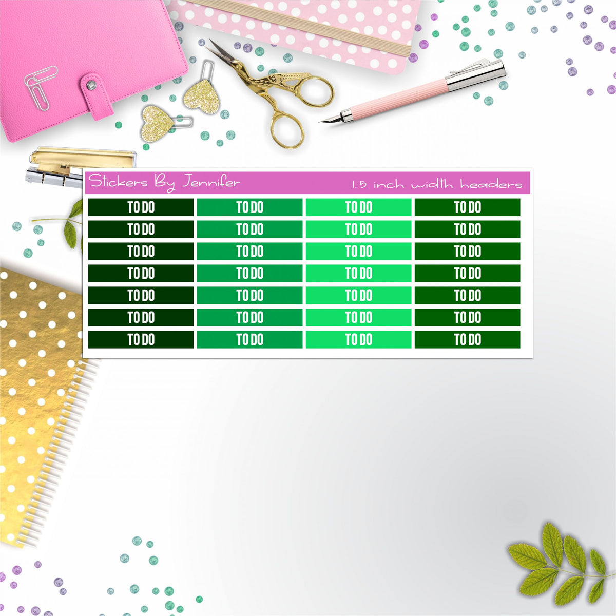 To Do 058 Planner Headers, Planner Stickers, Journal Stickers, Functional Planner Stickers, Stationary Stickers