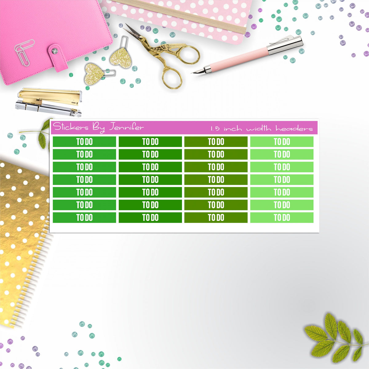 To Do 059 Planner Headers, Planner Stickers, Journal Stickers, Functional Planner Stickers, Stationary Stickers