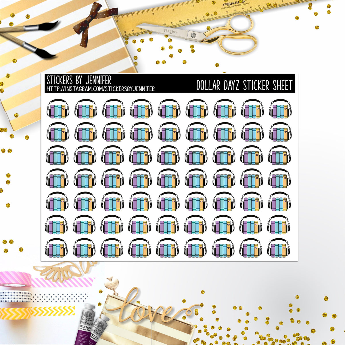 Deco Mini DD709 Planner Stickers, Bullet Journal, Functional Planner Stickers, Stationary Stickers
