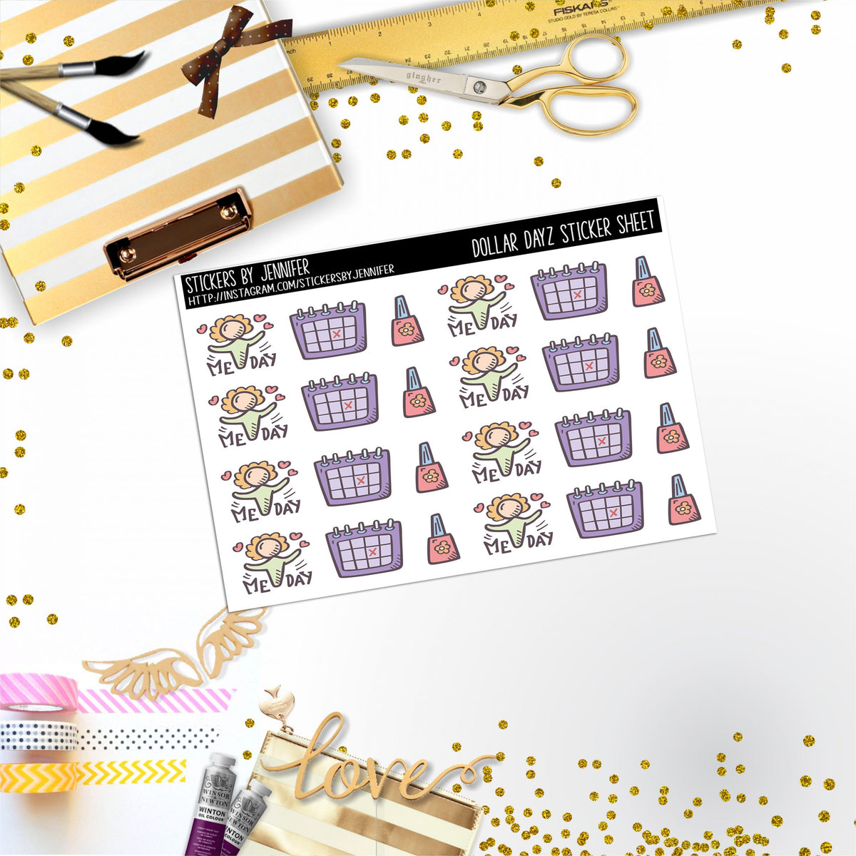 Deco Mini DD080, Planner Stickers, Bullet Journal, Functional Planner Stickers, Stationary Stickers