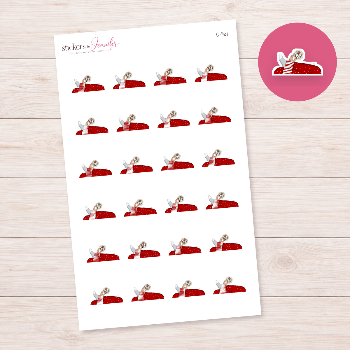 Cocoa on a Red Sofa Planner Stickers | C-1161