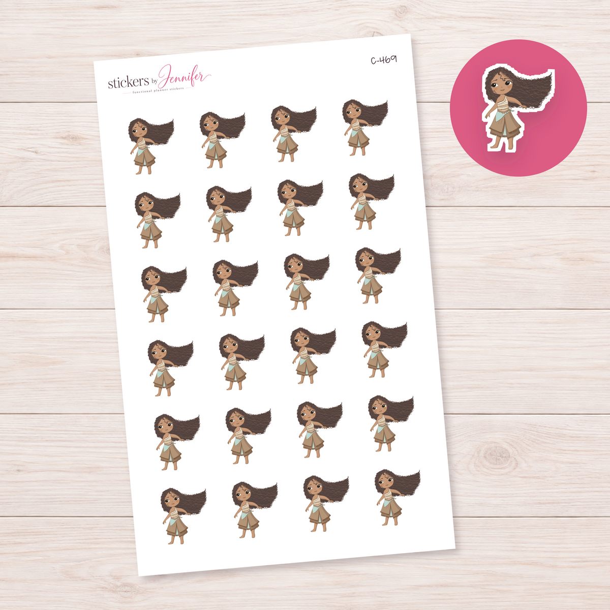 Island Girl Planner Stickers | C-469