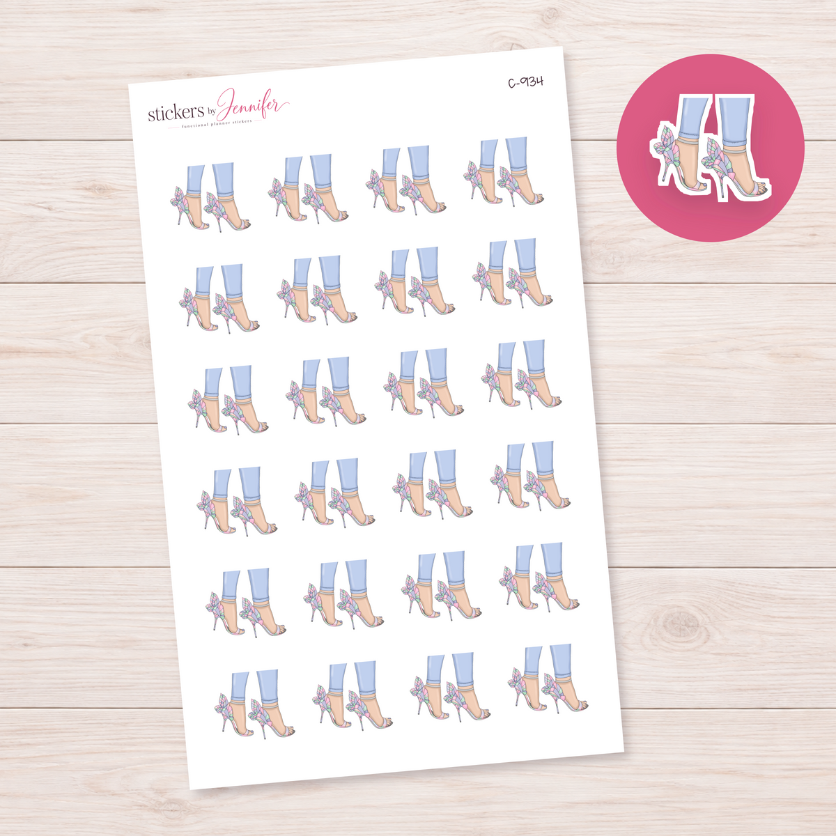 Heels & Jeans Planner Stickers | C-934