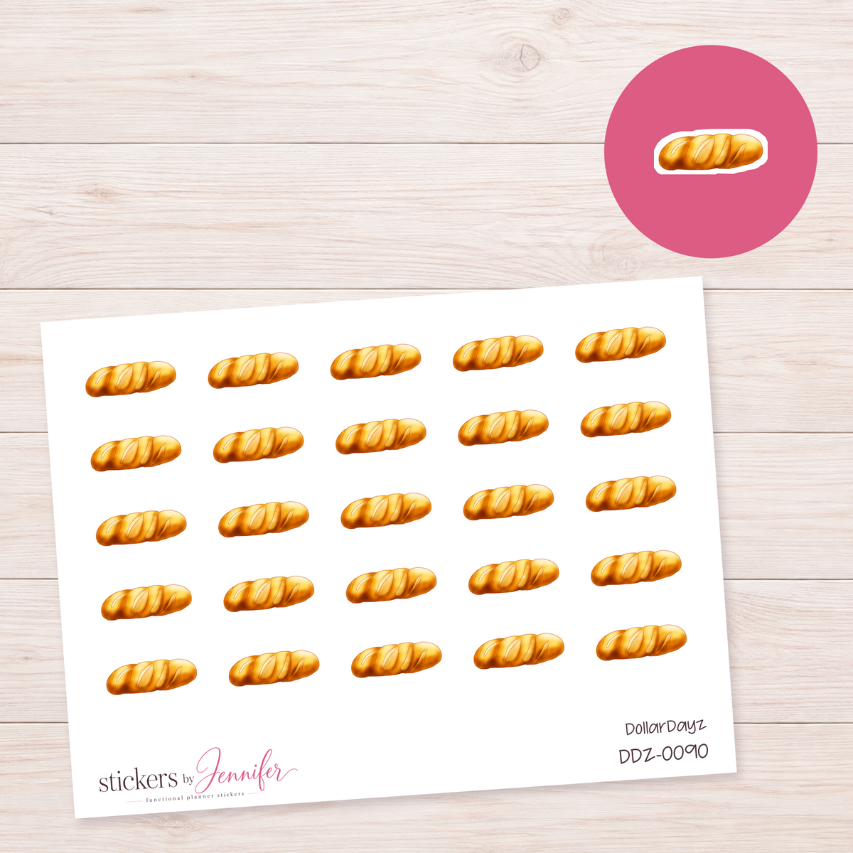 Bread Loaf Planner Stickers | DDZ-0090