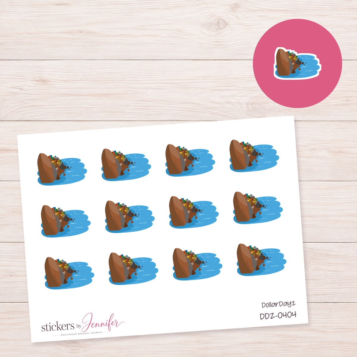 Coastal Village Planner Stickers | DDZ-0404