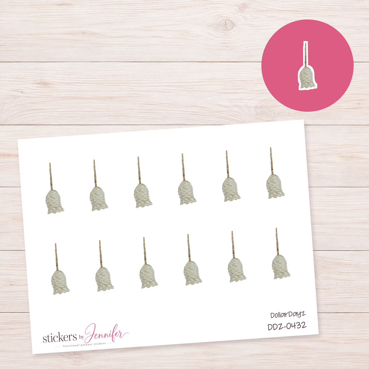 Textured Hanging Lamp Planner Stickers | DDZ-0432