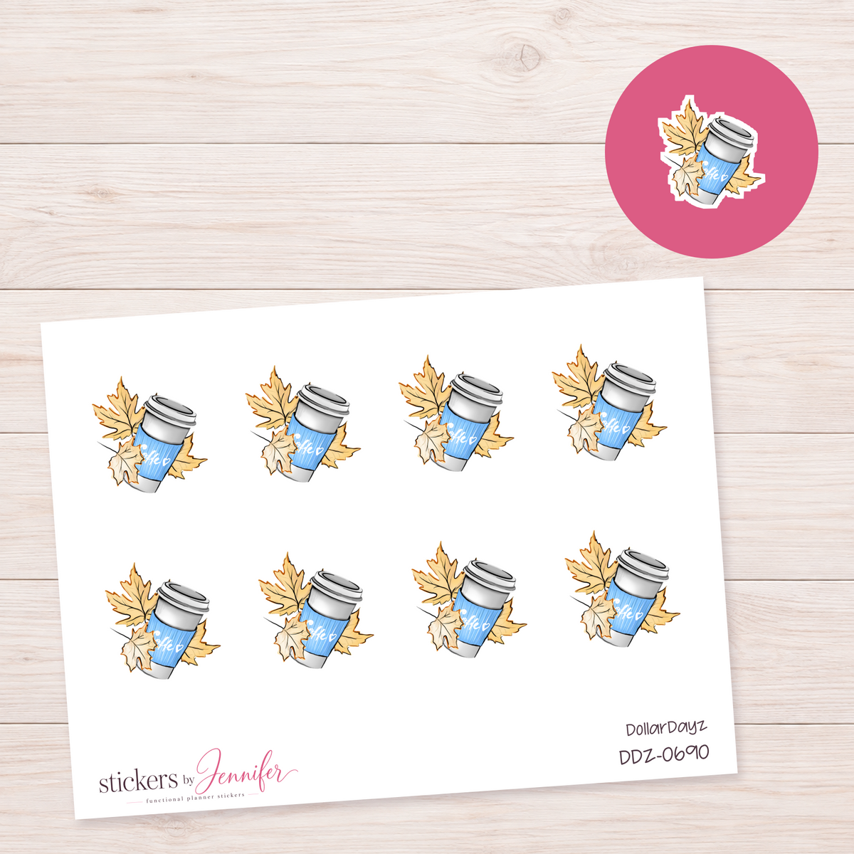 Fall School Break Planner Stickers | DDZ-0690