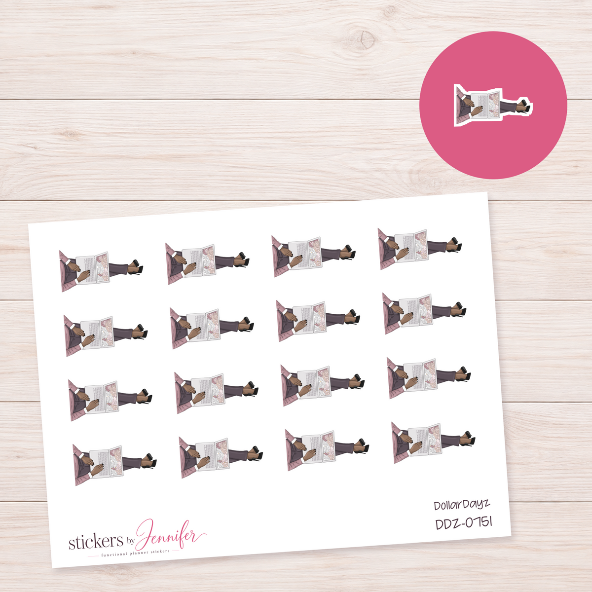 Reading Journal Planner Stickers | DDZ-0751