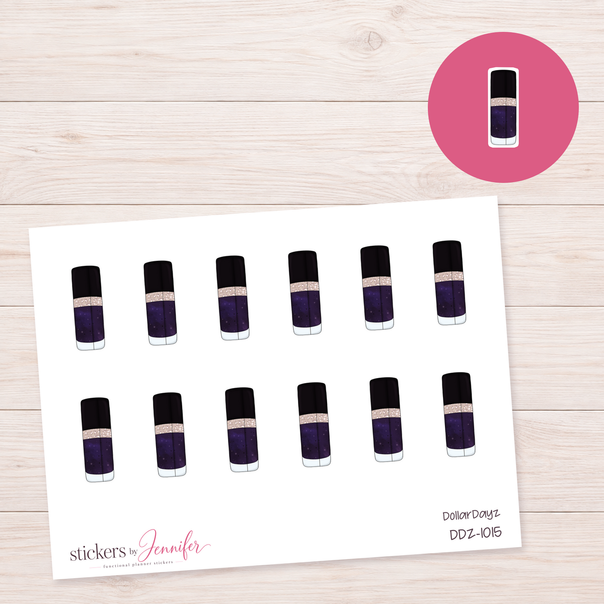 Purple Travel Mug Planner Stickers | DDZ-1015