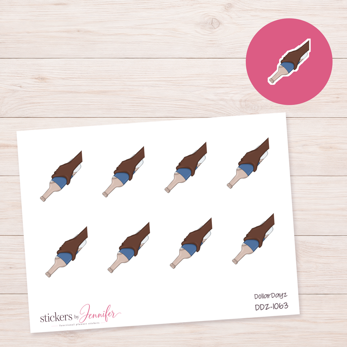 Rolling Pin in Hand Planner Stickers | DDZ-1063