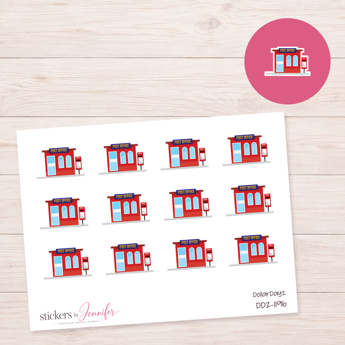 Post Office Planner Stickers | DDZ-1196