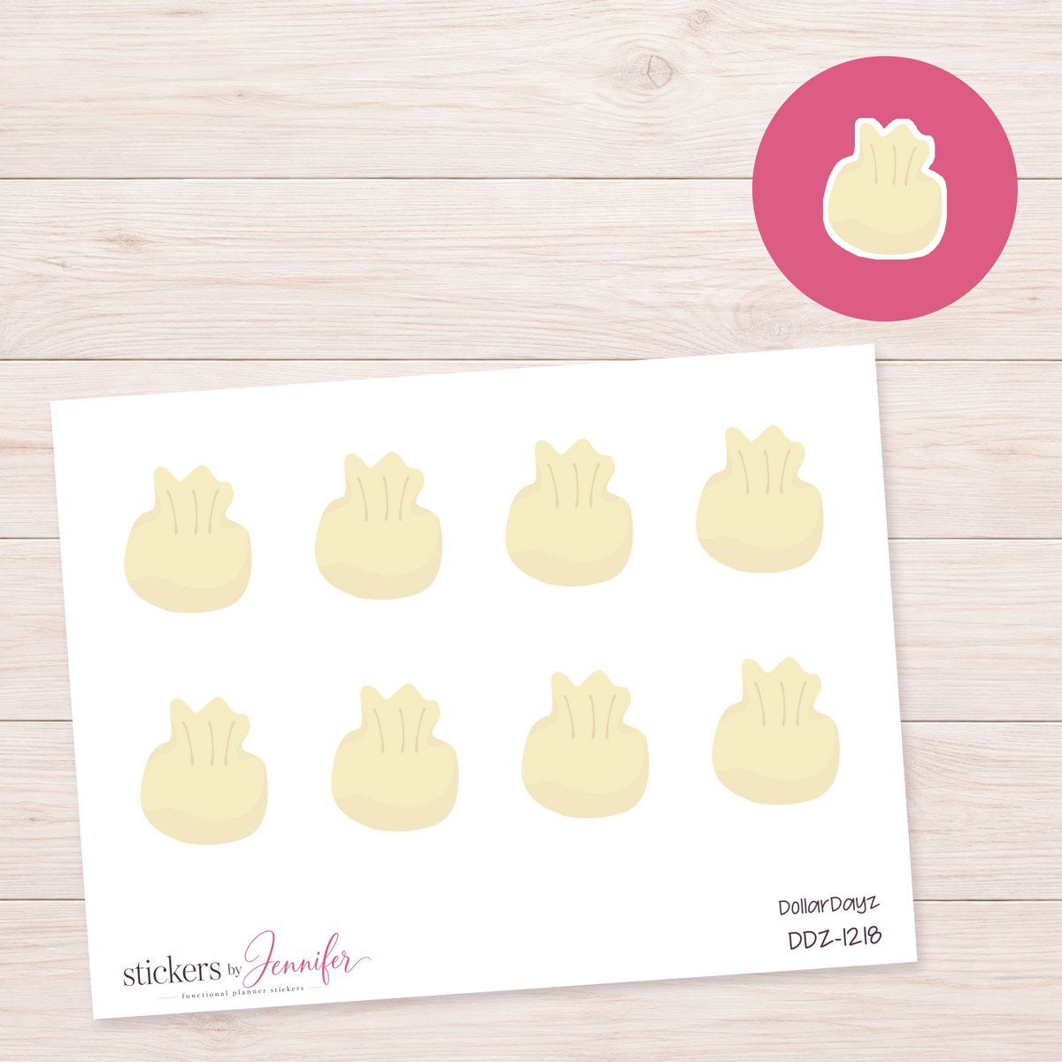 Steamed Bun Planner Stickers | DDZ-1218