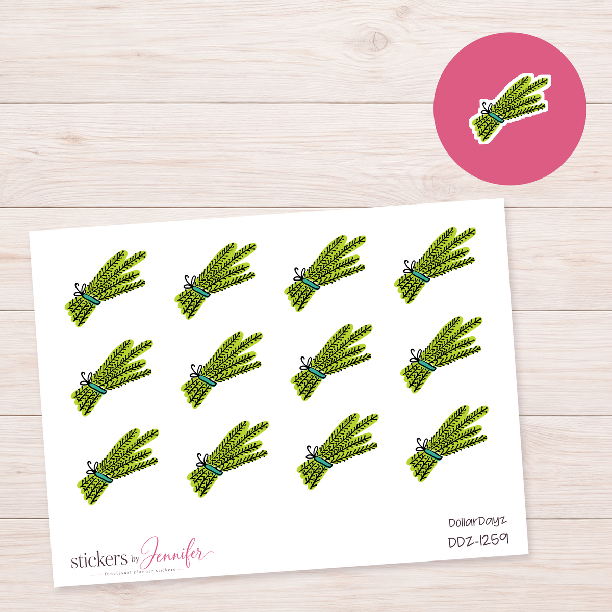 Herb Bundle Planner Stickers | DDZ-1259
